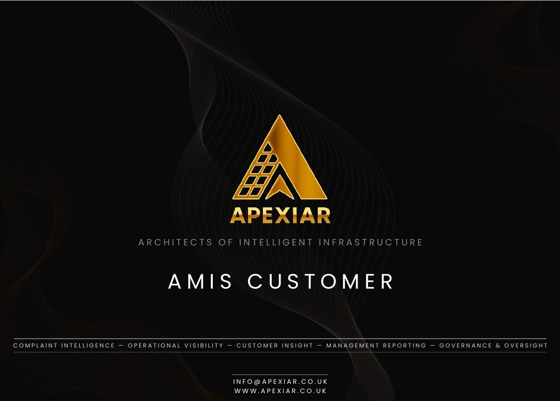 AMIS Customer — Data analytics and customer insights interface
